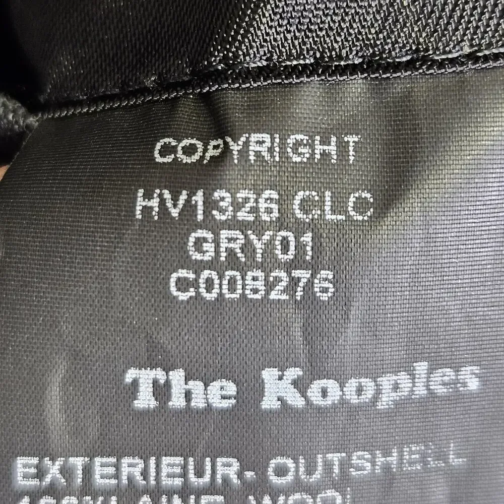 The Kooples Blazer Men US 40 EUR 50 Gray Peak Lapel Classic Fit Suit Jacket Wool